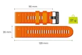 mobile-origin-easy-strap-silicone-watch-26mm-orange-marka-inny