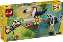 lego-creator-3w1-dzikie-zwierzeta-tropikalny-tukan-motyl-ryba-31173
