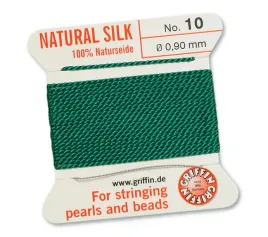 griffin-nic-jedwabna-z-igla-100percent-natural-silk-090mm-2m-green