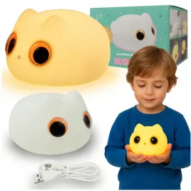 lampka-nocna-led-bezprzewodowa-stojaca-lampa-dla-dziecka-kotek-usb-ecolight