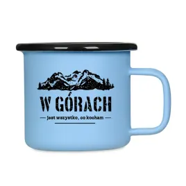 kubek-emaliowany-retro-w-gorach-jest-wszystko-co-kocham-niebieski