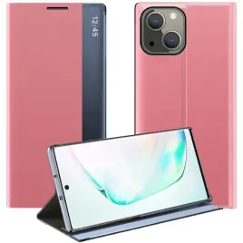 sleep-case-pokrowiec-etui-z-klapka-typu-smart-cover-iphone-13-mini-rozowy