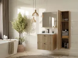 szafka-z-umywalka-60-cm-nablatowa-wiszaca-2-szuflady-dab-evoke-ryflowana