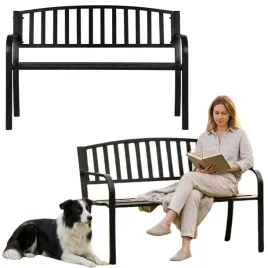 lawka-ogrodowa-z-oparciem-czarna-parkowa-120x50-cm