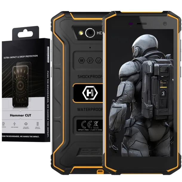 ODPORNY MyPhone Hammer Energy 2 3/32GB FOLIA HAMMER w zestawie Pomarańczowy