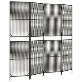 parawan-4-panelowy-szary-polirattan