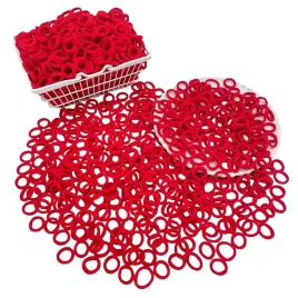 gumki-do-wlosow-super-wzory-i-kolory-mini-czerwone-x50szt
