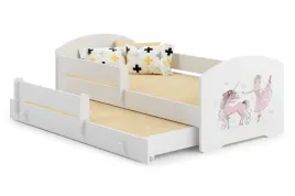 lozko-dzieciece-luk-ii-160x80-z-szuflada-i-nadrukiem-jednorozec