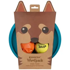 zestaw-dla-psa-waboba-woofpack-2x-pileczka-1x-frisbee