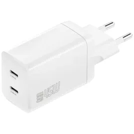 ladowarka-sieciowa-4smarts-pdplug-dual-45w-gan-2xusb-c-biala