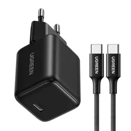 ladowarka-sieciowa-ugreen-x513-30w-gan-1x-usb-c-kabel-usb-c-1m-czarna