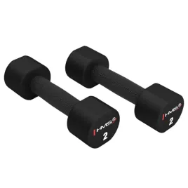 hms-hantle-hantelki-ciezarki-poliuretanowe-do-cwiczen-treningu-2x2-kg