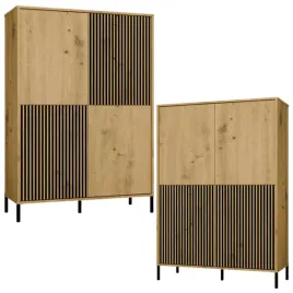 witryna-ryflowana-gladka-nowoczesna-klasyczna-4-drzwi-dab-artisan-lamele