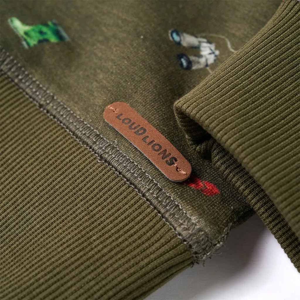 bluza-dziecieca-khaki-92-stan-nowy