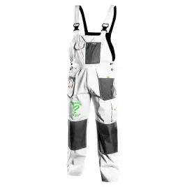 spodnie-robocze-ogrodniczki-biale-hd-neo-tools-z-haftem-wlasnego-wzoru