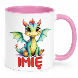 kubek-rozowy-personalizowany-smok-zwierzak-slodki-dla-dzieci
