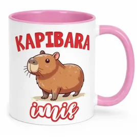 kubek-rozowy-personalizowany-kapibara-capybara-zwierzak-dla-dzieci