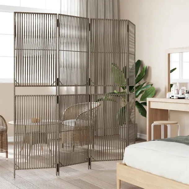 parawan-4-panelowy-szary-polirattan-kod-producenta-365394