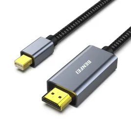 kabel-adapter-benfei-mini-displayport-do-hdmi-4k-aluminiowy-oplot-0-9m