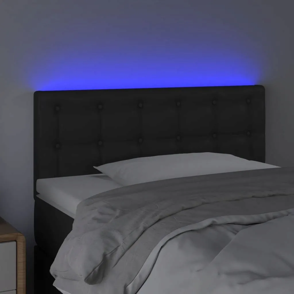 zaglowek-led-czarny-100x5x78cm-stan-nowy