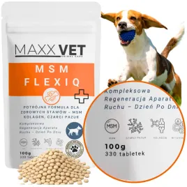 tabletki-na-stawy-dla-psa-msm-kolagen-regeneracja-330-tabl-maxxvet-flexiq
