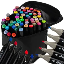 tg67373-markery-alkoholowe-60-szt-mazaki-pisaki-dwustronne-zestaw-etui