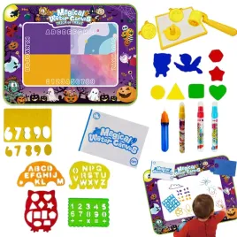 mata-wodna-motyw-halloween-zestaw-z-waleczkiem-stempelkami-pisaki-szablon