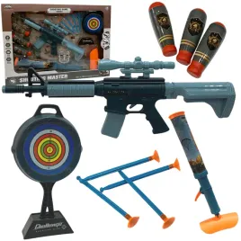 duzy-zestaw-pistolet-pociski-tarcza-wyrzutnia-rakiet-zestaw-wojskowy