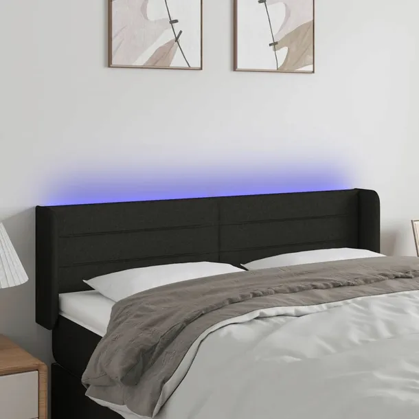 zaglowek-led-czarny-147x16x78-cm-stan-nowy