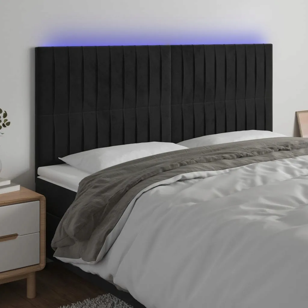 zaglowek-led-czarny-180x118-cm