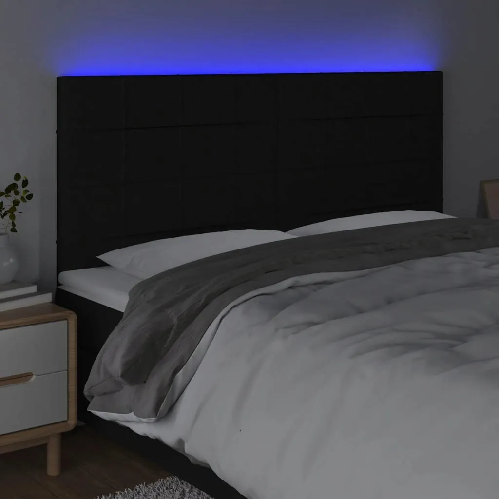 zaglowek-led-czarny-180x5x118cm-stan-nowy