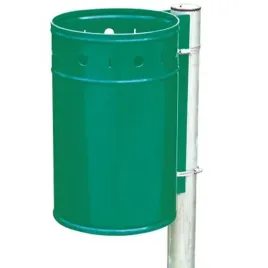 kosz-na-smieci-stalowy-mocowany-na-slupek-20l-zielony