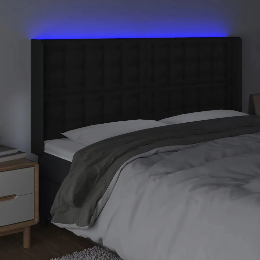 zaglowek-led-czarny-183x16x118cm