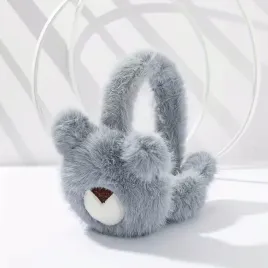 zimowe-futrzane-nauszniki-miekkie-pluszowe-mis-szare