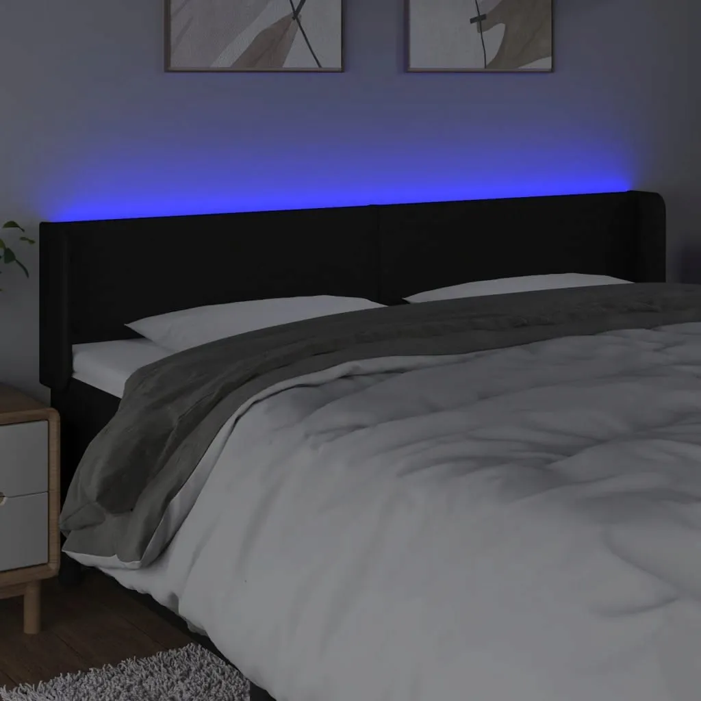 zaglowek-led-czarny-183x16x78-88-cm