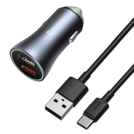 szybka-ladowarka-samochodowa-2x-usb-40w-qc-scp-fcp-afc-kabel-usb-c-szary
