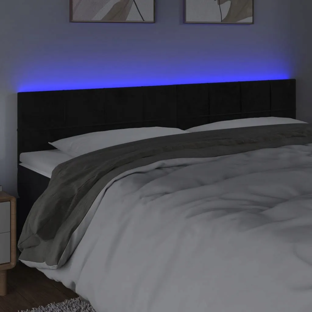 zaglowek-led-czarny-200x78-88-cm-stan-nowy