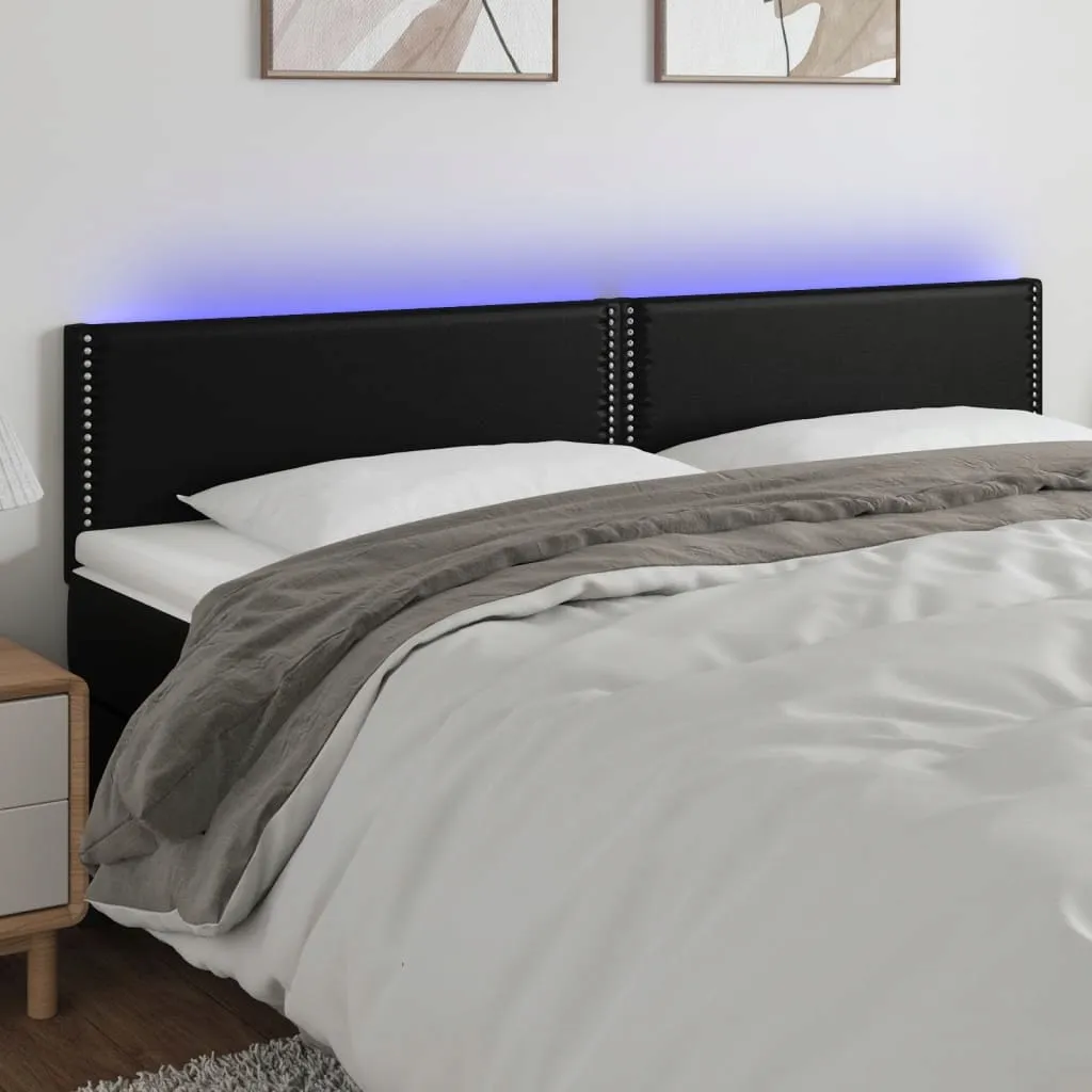 zaglowek-led-czarny-200x78-88-cm