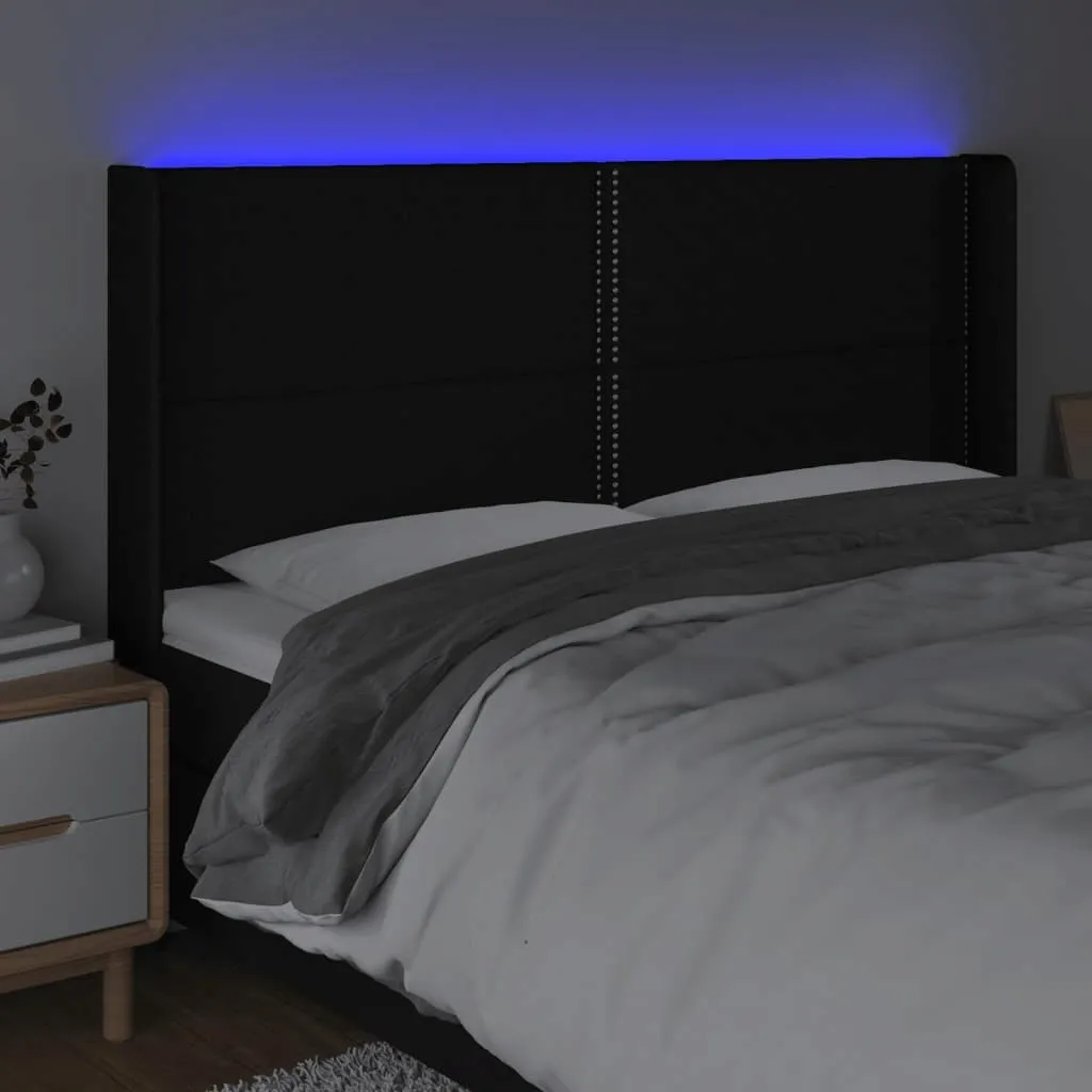 zaglowek-led-czarny-203x16x118-128-cm