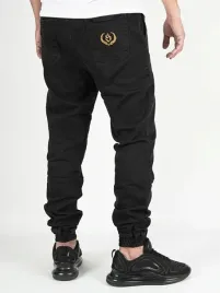 spodnie-meskie-jogger-jeans-srodowisko-miejskie-laur-icon-czarne-zlote