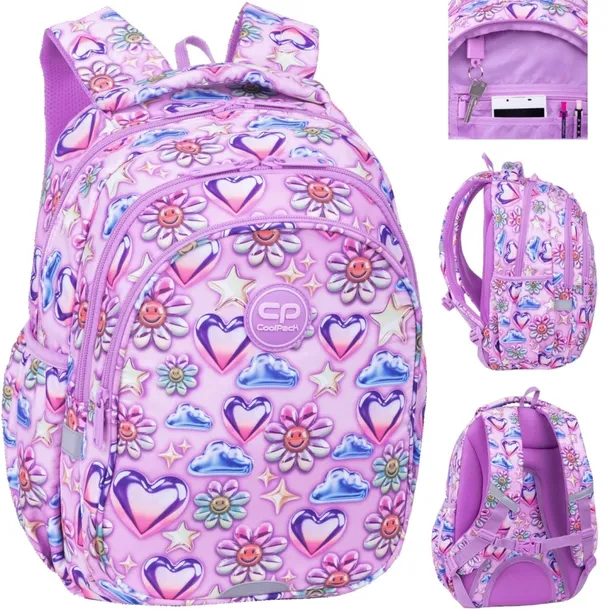 Coolpack Plecak Szkolny dla Klas 1-3 Jerry Balloons F029970