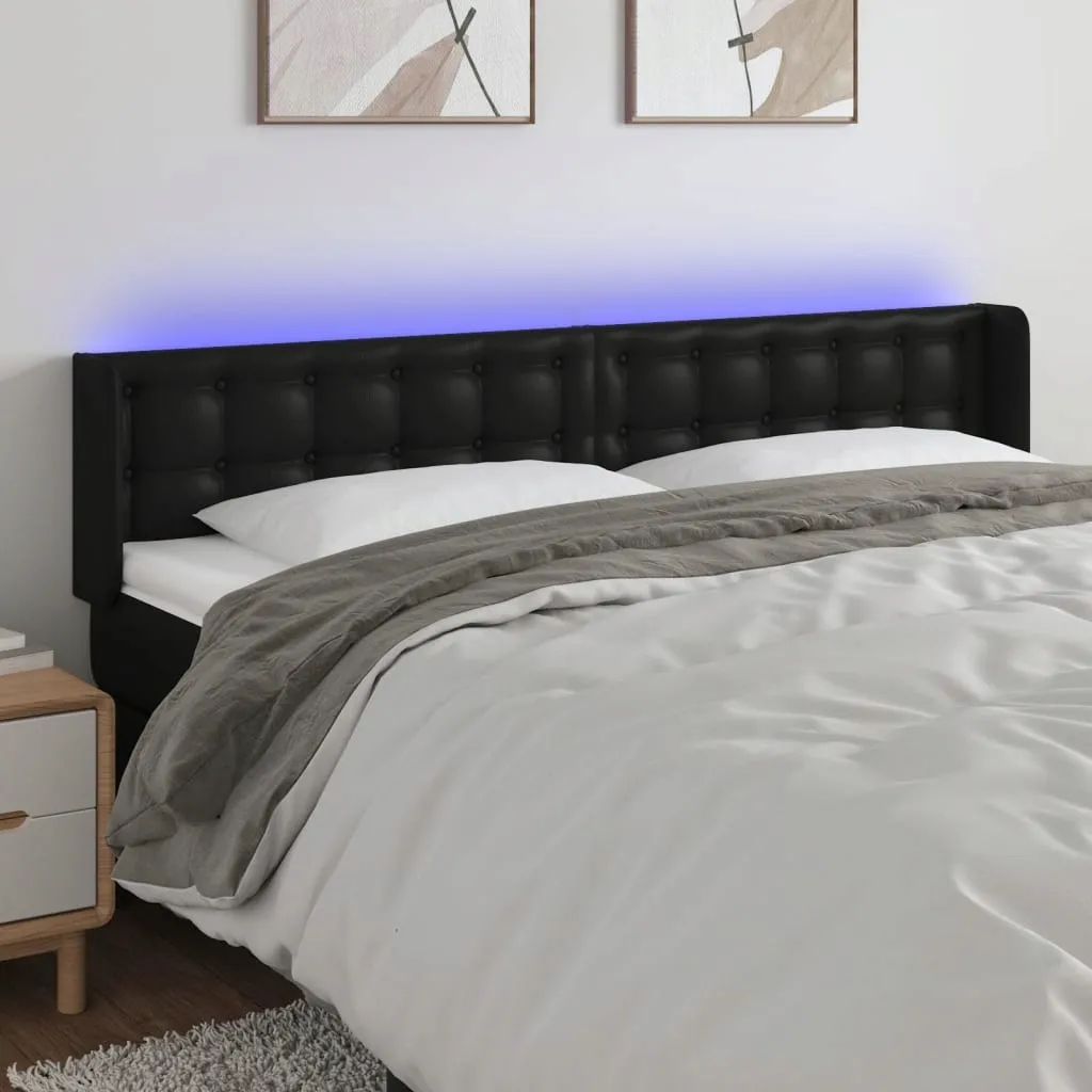 zaglowek-led-czarny-203x16x78-88cm
