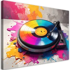 obraz-do-salonu-biura-pubu-klubu-muzycznego-kolorowa-plyta-vinylowa-muzyka