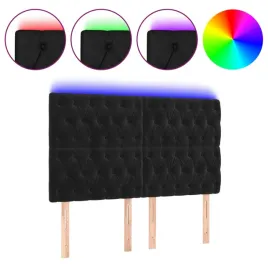 zaglowek-led-czarny-aksamit-144x118-cm