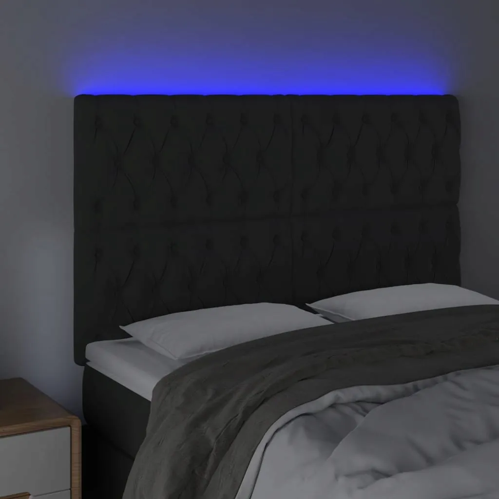 zaglowek-led-czarny-aksamit-144x118-cm-stan-nowy