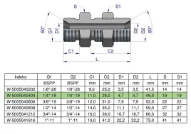 zlaczka-hydrauliczna-calowa-grodziowa-bb-1-4-bsp-z-przeciwnakretka-xsv-w
