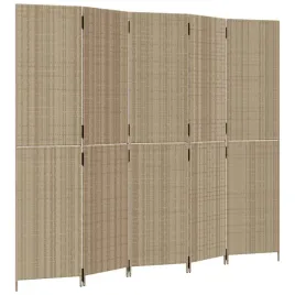 parawan-polirattanowy-bezowy-5-paneli-245x200cm