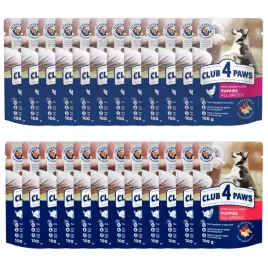 mokra-karma-dla-szczeniat-24x100g-z-kurczakiem-i-indykiem-mix-club-4-paws
