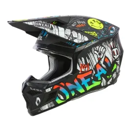 oneal-kask-dzieciecy-3srs-rancid-bialo-czarny-wielokolorowy-m-51-52-cm