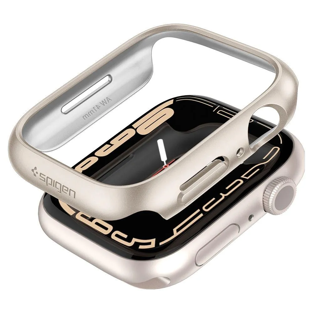 spigen-thin-fit-apple-watch-7-8-9-41-mm-starlight